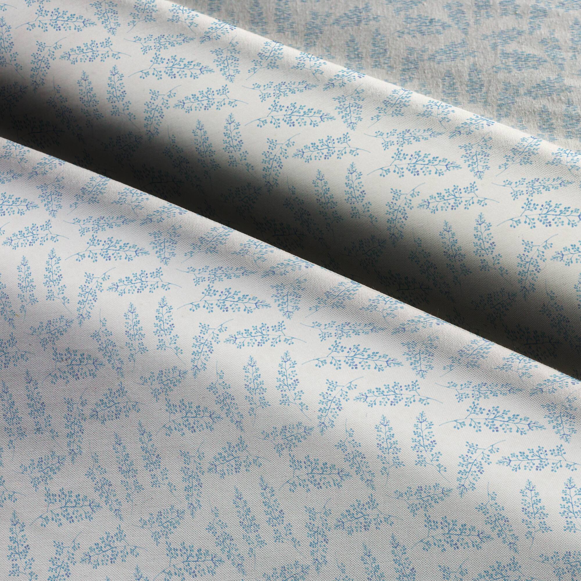Suzanne Nicoll Blue Stem Floral Cotton Fabric